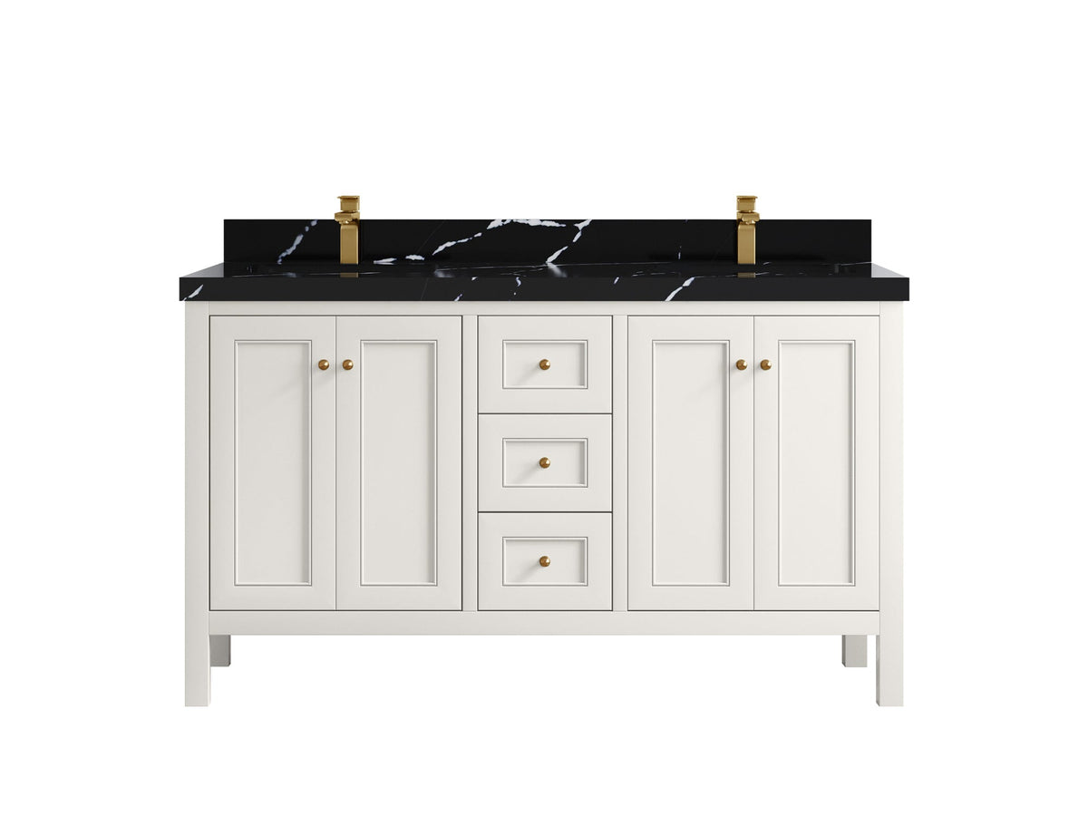 Nashville 60 in. W x 22 in. D Double Sink Bathroom Vanity - Willow Bath and Vanity