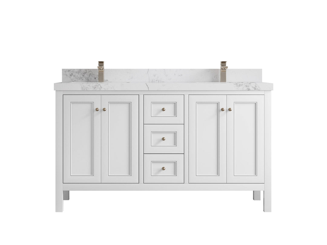Nashville 60 in. W x 22 in. D Double Sink Bathroom Vanity - Willow Bath and Vanity
