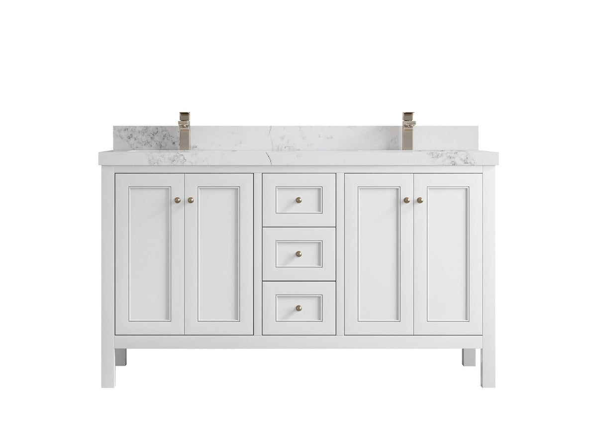 Nashville 60 in. W x 22 in. D Double Sink Bathroom Vanity - Willow Bath and Vanity