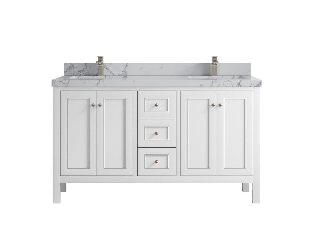 Nashville 60 in. W x 22 in. D Double Sink Bathroom Vanity - Willow Bath and Vanity