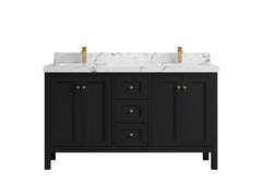 Nashville 60 in. W x 22 in. D Double Sink Bathroom Vanity - photo 1