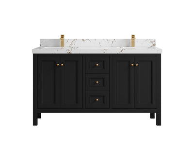 Nashville 60 in. W x 22 in. D Double Sink Bathroom Vanity - Willow Bath and Vanity