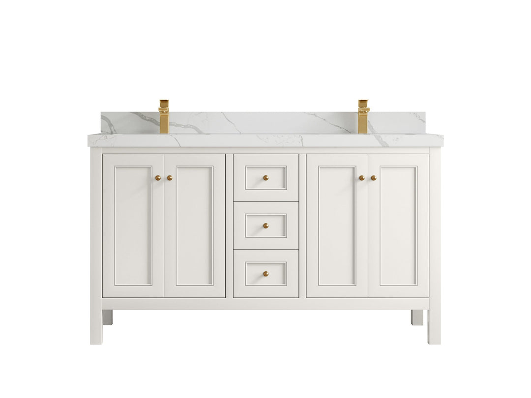 Nashville 60 in. W x 22 in. D Double Sink Bathroom Vanity - Willow Bath and Vanity