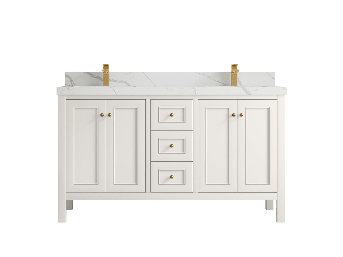Nashville 60 in. W x 22 in. D Double Sink Bathroom Vanity - Willow Bath and Vanity