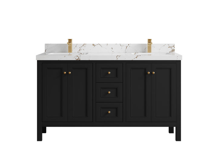 Nashville 60 in. W x 22 in. D Double Sink Bathroom Vanity - photo 45