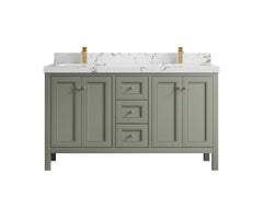 Nashville 60 in. W x 22 in. D Double Sink Bathroom Vanity - photo 45