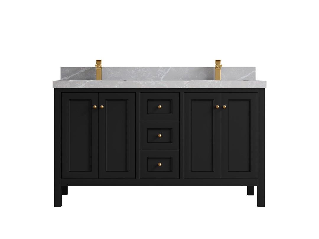 Nashville 60 in. W x 22 in. D Double Sink Bathroom Vanity - Willow Bath and Vanity
