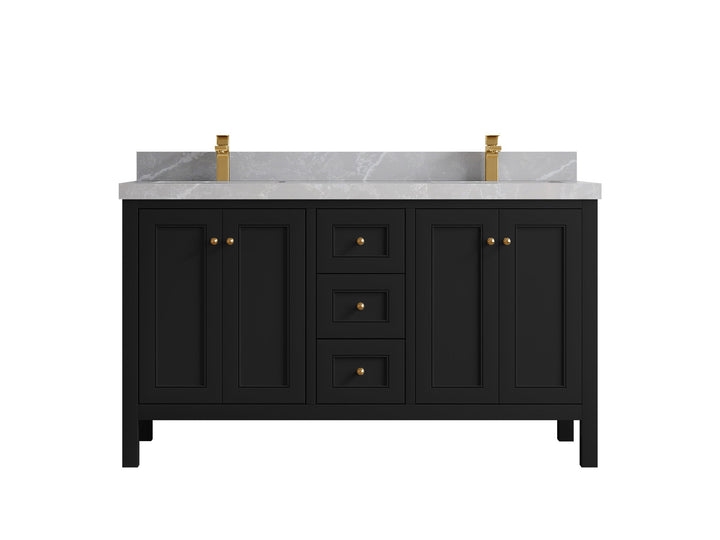 Nashville 60 in. W x 22 in. D Double Sink Bathroom Vanity - photo 31