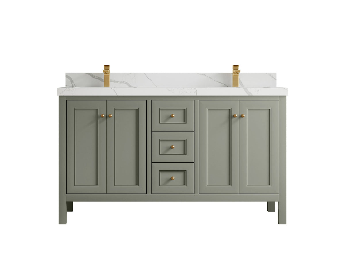 Nashville 60 in. W x 22 in. D Double Sink Bathroom Vanity - Willow Bath and Vanity
