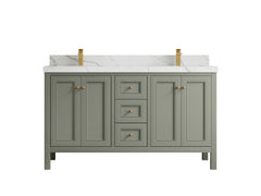 Nashville 60 in. W x 22 in. D Double Sink Bathroom Vanity - photo 21