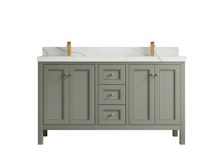 Nashville 60 in. W x 22 in. D Double Sink Bathroom Vanity - photo 21
