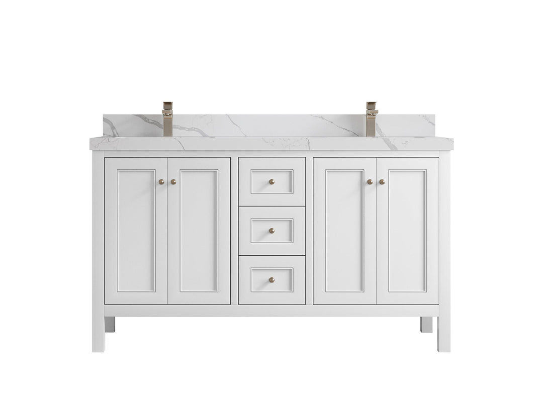 Nashville 60 in. W x 22 in. D Double Sink Bathroom Vanity - Willow Bath and Vanity