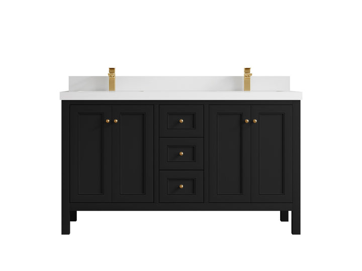 Nashville 60 in. W x 22 in. D Double Sink Bathroom Vanity - photo 35