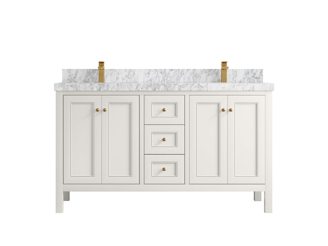 Nashville 60 in. W x 22 in. D Double Sink Bathroom Vanity - Willow Bath and Vanity