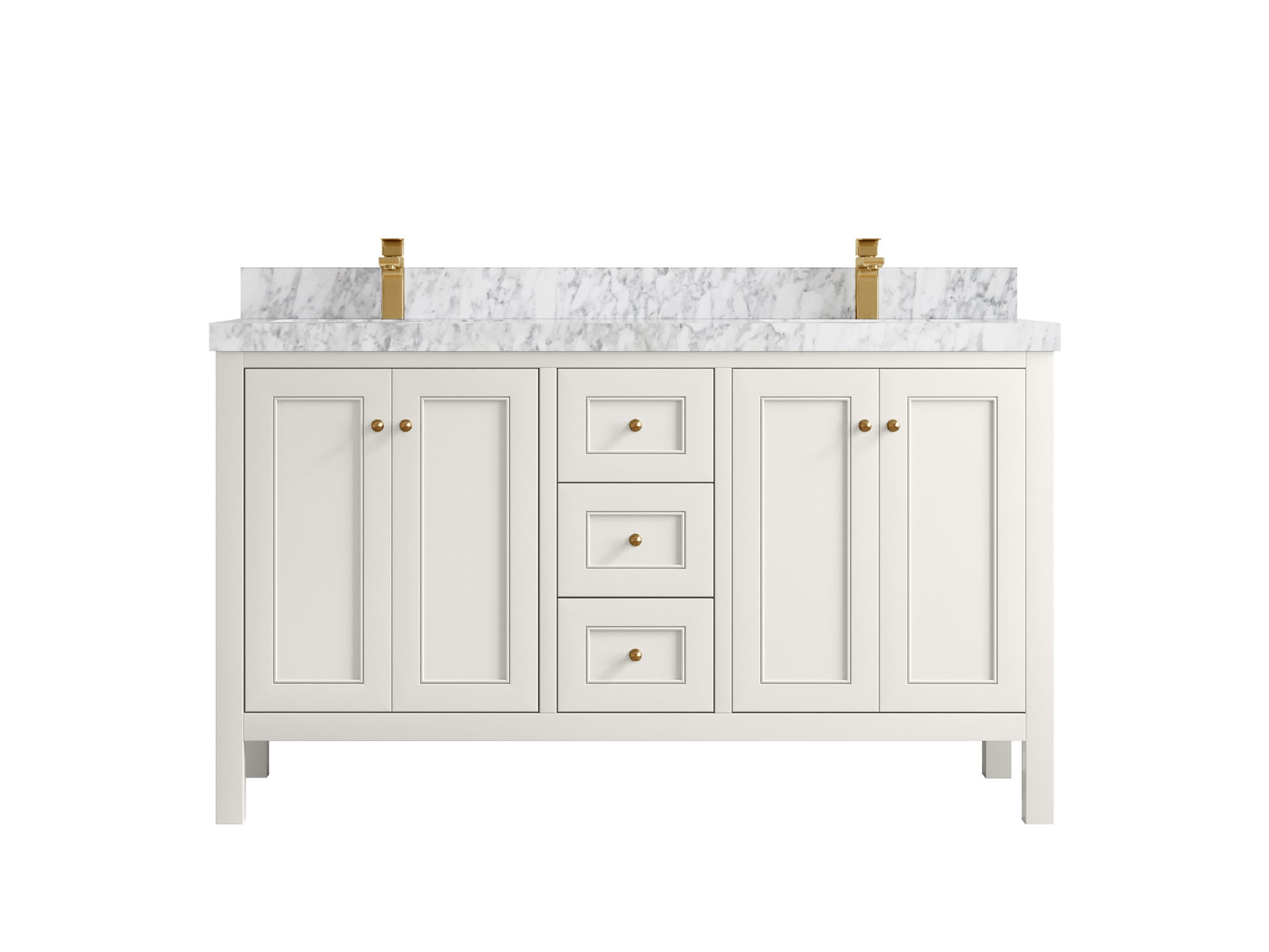 Nashville 60 in. W x 22 in. D Double Sink Bathroom Vanity - Willow Bath and Vanity