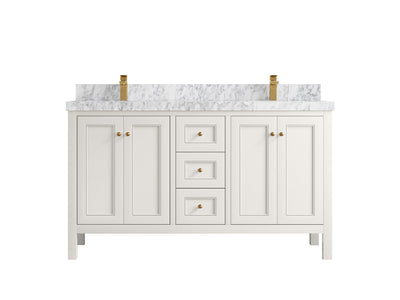 Nashville 60 in. W x 22 in. D Double Sink Bathroom Vanity - Willow Bath and Vanity