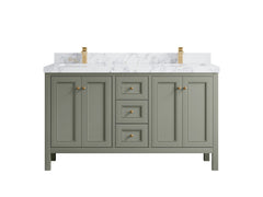 Nashville 60 in. W x 22 in. D Double Sink Bathroom Vanity - photo 25