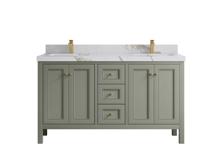 Nashville 60 in. W x 22 in. D Double Sink Bathroom Vanity - photo 19