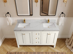 Nashville 60 in. W x 22 in. D Double Sink Bathroom Vanity - photo 26