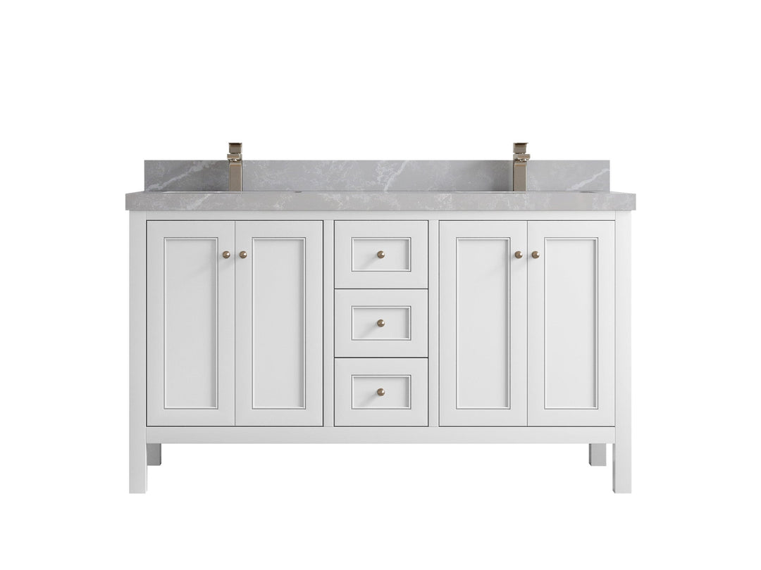 Nashville 60 in. W x 22 in. D Double Sink Bathroom Vanity - Willow Bath and Vanity