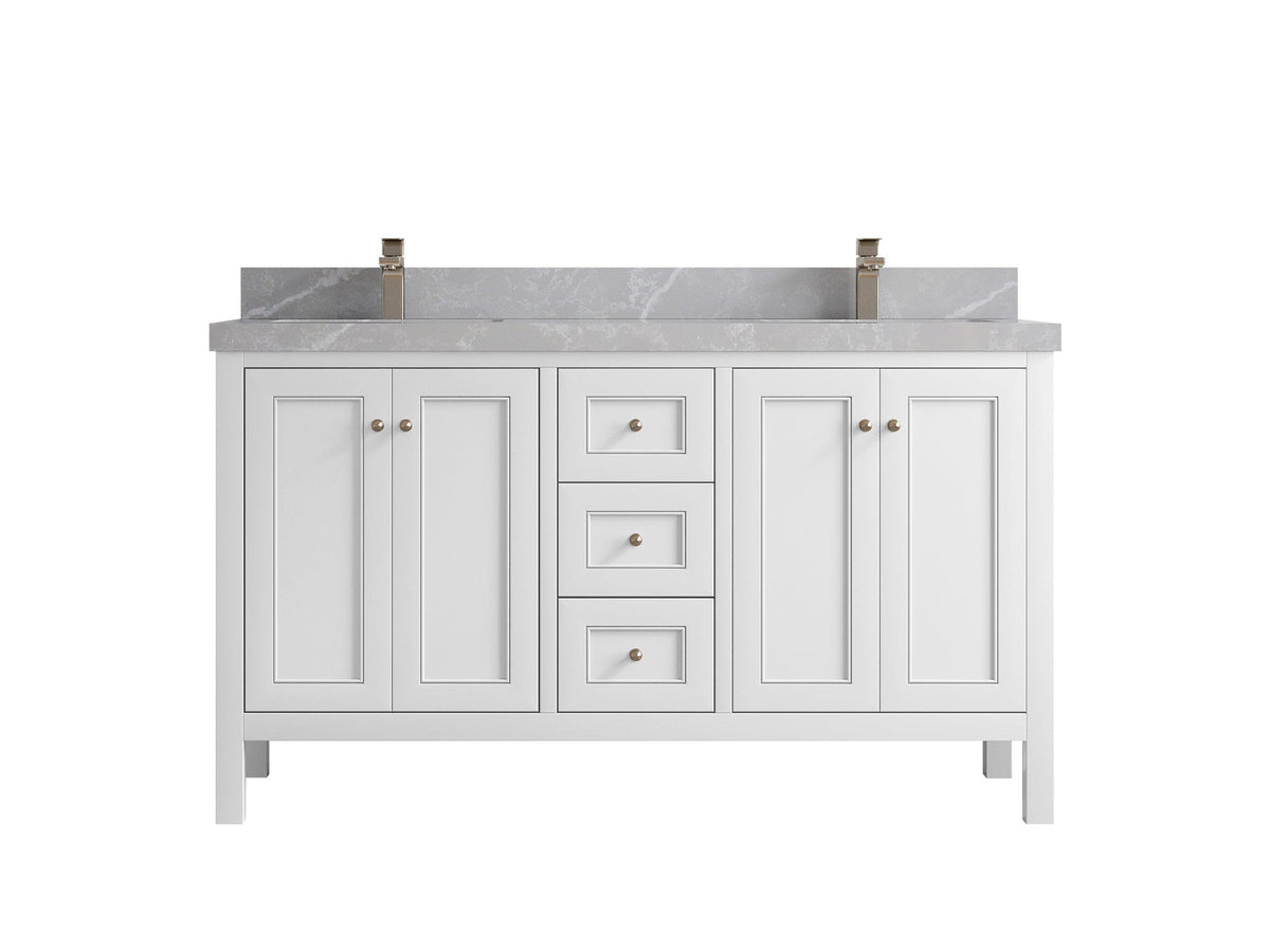 Nashville 60 in. W x 22 in. D Double Sink Bathroom Vanity - Willow Bath and Vanity
