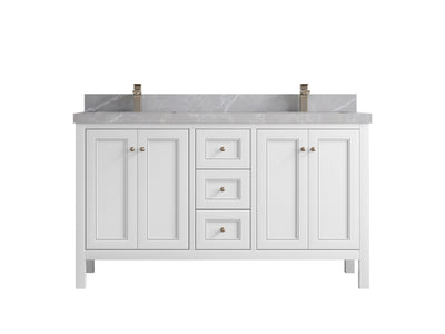 Nashville 60 in. W x 22 in. D Double Sink Bathroom Vanity - Willow Bath and Vanity