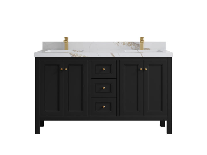 Nashville 60 in. W x 22 in. D Double Sink Bathroom Vanity - photo 39