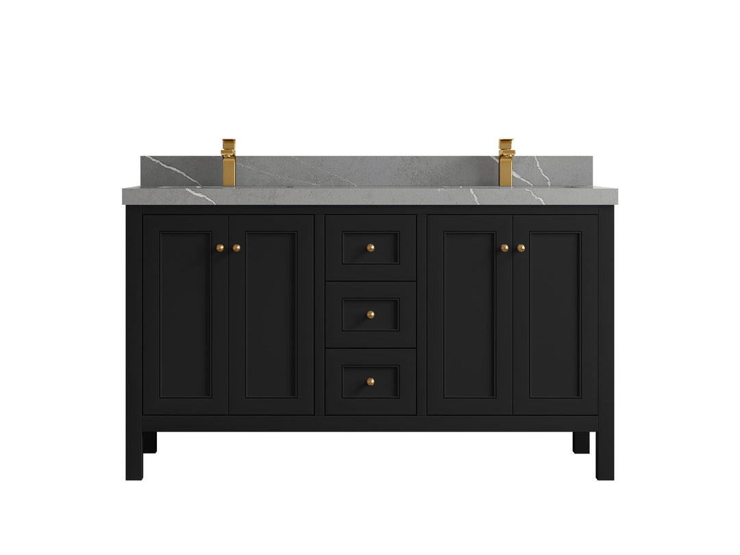 Nashville 60 in. W x 22 in. D Double Sink Bathroom Vanity - Willow Bath and Vanity