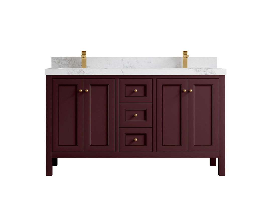 Nashville 60 in. W x 22 in. D Double Sink Bathroom Vanity - Willow Bath and Vanity