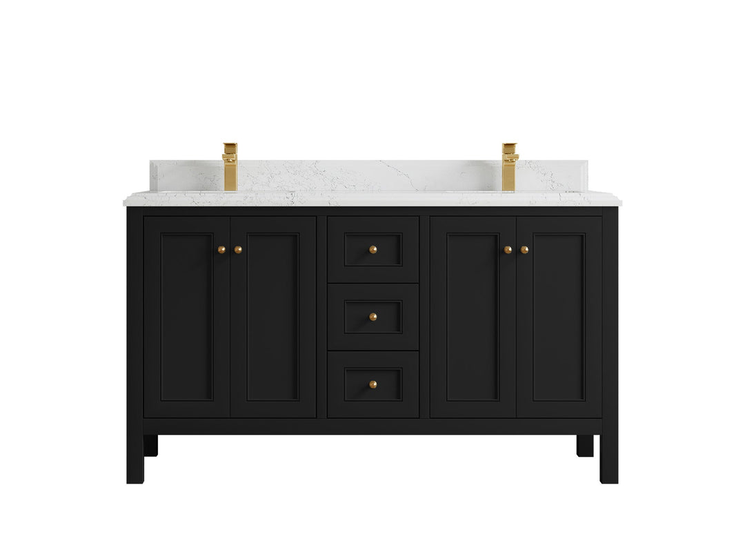 Nashville 60 in. W x 22 in. D Double Sink Bathroom Vanity - Willow Bath and Vanity