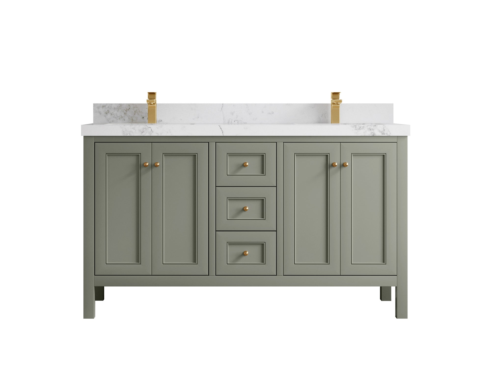 Nashville 60 in. W x 22 in. D Double Sink Bathroom Vanity - Willow Bath and Vanity