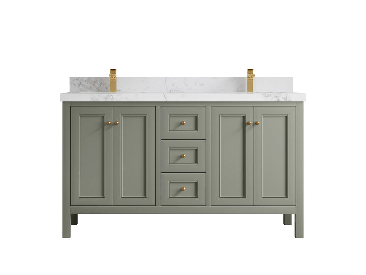 Nashville 60 in. W x 22 in. D Double Sink Bathroom Vanity - photo 23
