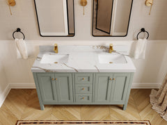 Nashville 60 in. W x 22 in. D Double Sink Bathroom Vanity - photo 18