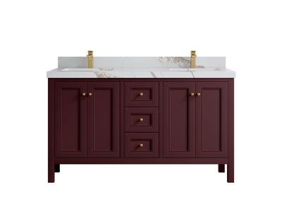 Nashville 60 in. W x 22 in. D Double Sink Bathroom Vanity - Willow Bath and Vanity