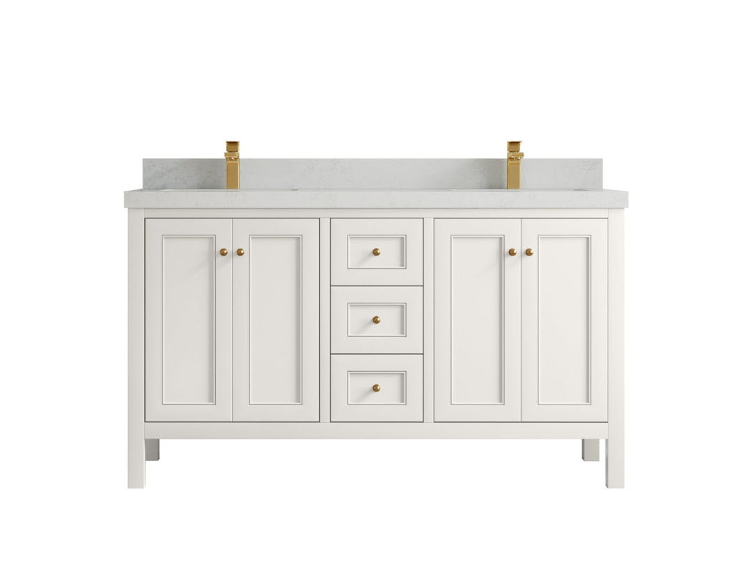Nashville 60 in. W x 22 in. D Double Sink Bathroom Vanity - Willow Bath and Vanity