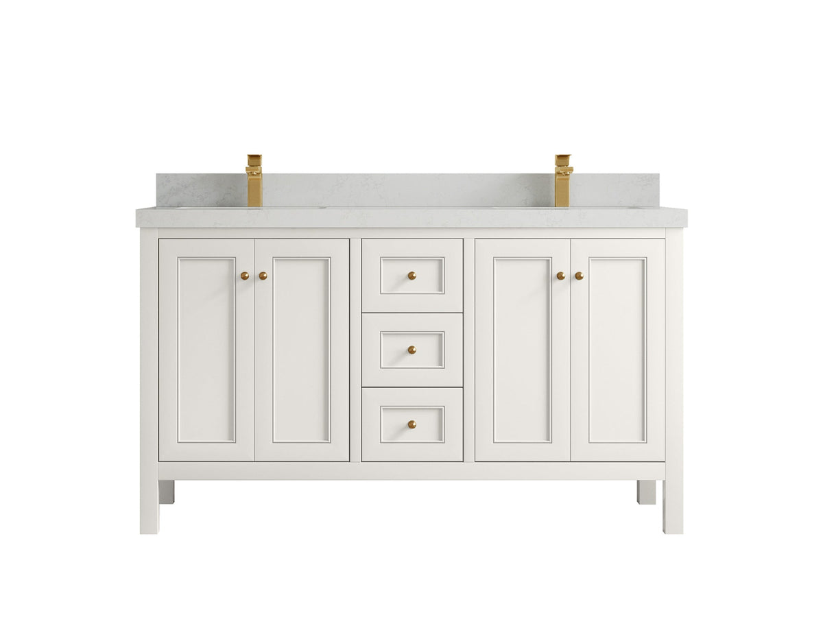 Nashville 60 in. W x 22 in. D Double Sink Bathroom Vanity - Willow Bath and Vanity
