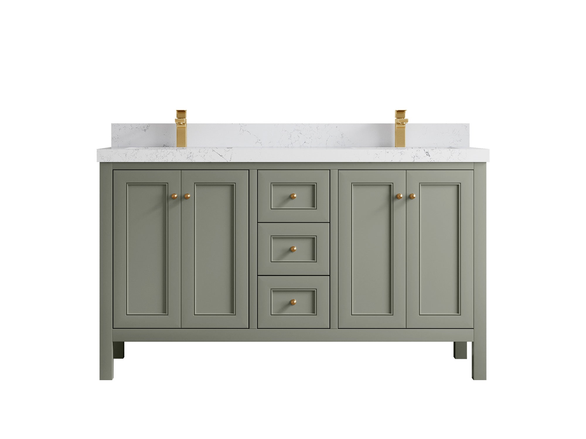 Nashville 60 in. W x 22 in. D Double Sink Bathroom Vanity - Willow Bath and Vanity