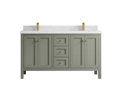 Nashville 60 in. W x 22 in. D Double Sink Bathroom Vanity - photo 39