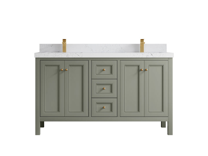 Nashville 60 in. W x 22 in. D Double Sink Bathroom Vanity - photo 39