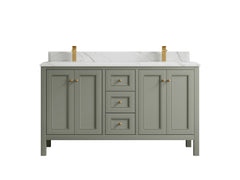 Nashville 60 in. W x 22 in. D Double Sink Bathroom Vanity - photo 33