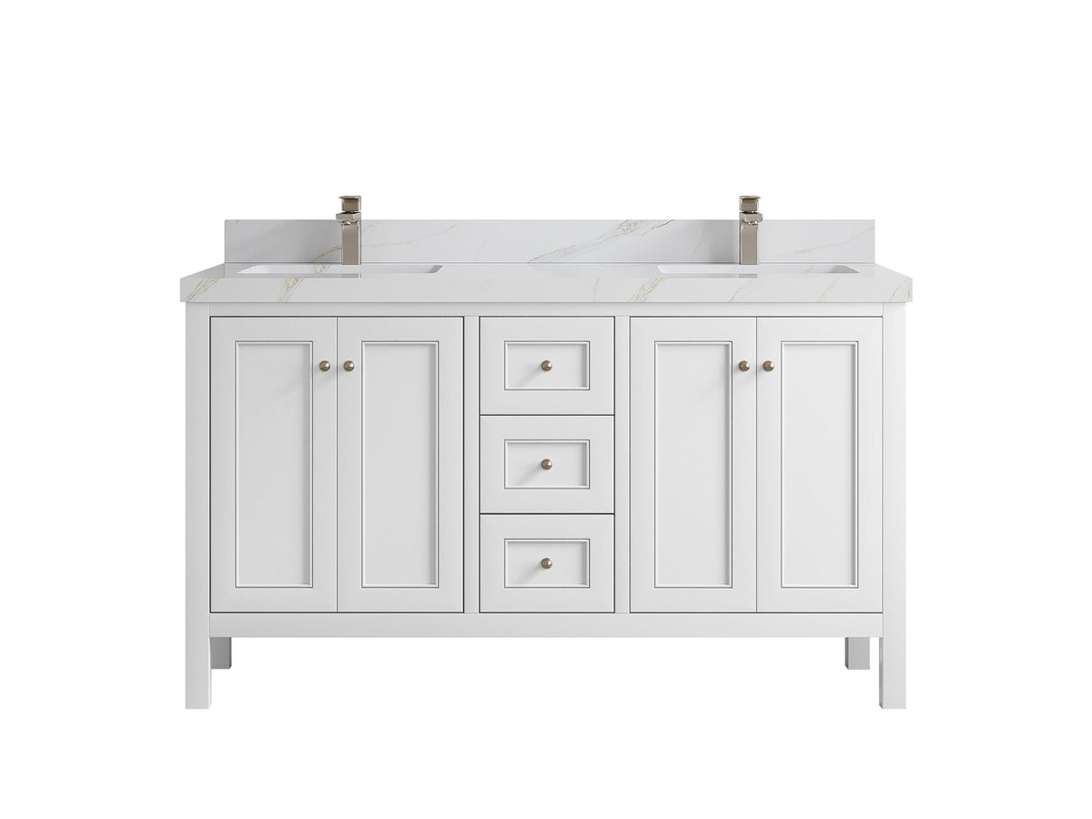 Nashville 60 in. W x 22 in. D Double Sink Bathroom Vanity - Willow Bath and Vanity