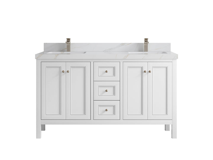 Nashville 60 in. W x 22 in. D Double Sink Bathroom Vanity - photo 33