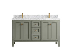 Nashville 60 in. W x 22 in. D Double Sink Bathroom Vanity - photo 29