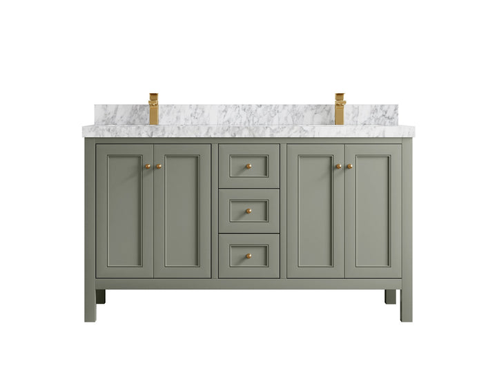 Nashville 60 in. W x 22 in. D Double Sink Bathroom Vanity - photo 29