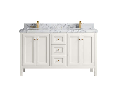 Nashville 60 in. W x 22 in. D Double Sink Bathroom Vanity - Willow Bath and Vanity