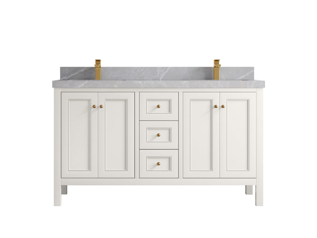 Nashville 60 in. W x 22 in. D Double Sink Bathroom Vanity - Willow Bath and Vanity