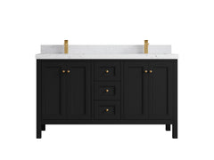 Nashville 60 in. W x 22 in. D Double Sink Bathroom Vanity - photo 29