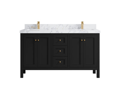 Nashville 60 in. W x 22 in. D Double Sink Bathroom Vanity - Willow Bath and Vanity