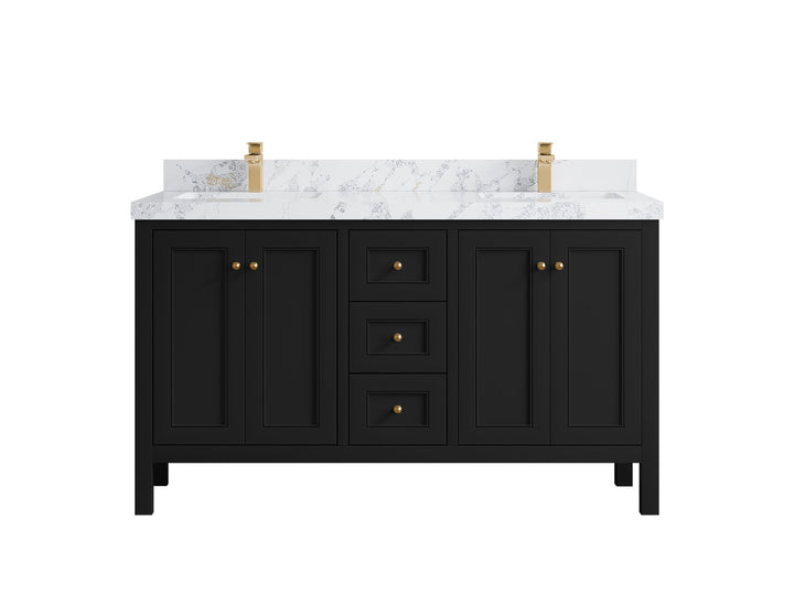 Nashville 60 in. W x 22 in. D Double Sink Bathroom Vanity - photo 41
