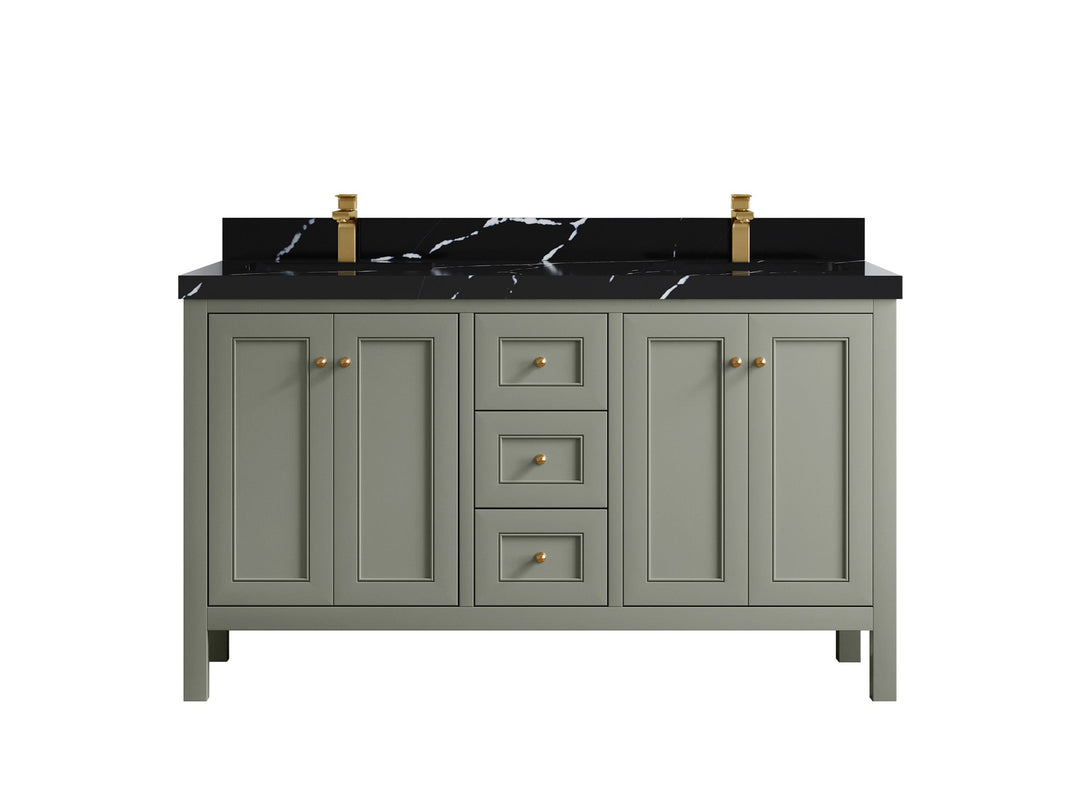 Nashville 60 in. W x 22 in. D Double Sink Bathroom Vanity - Willow Bath and Vanity